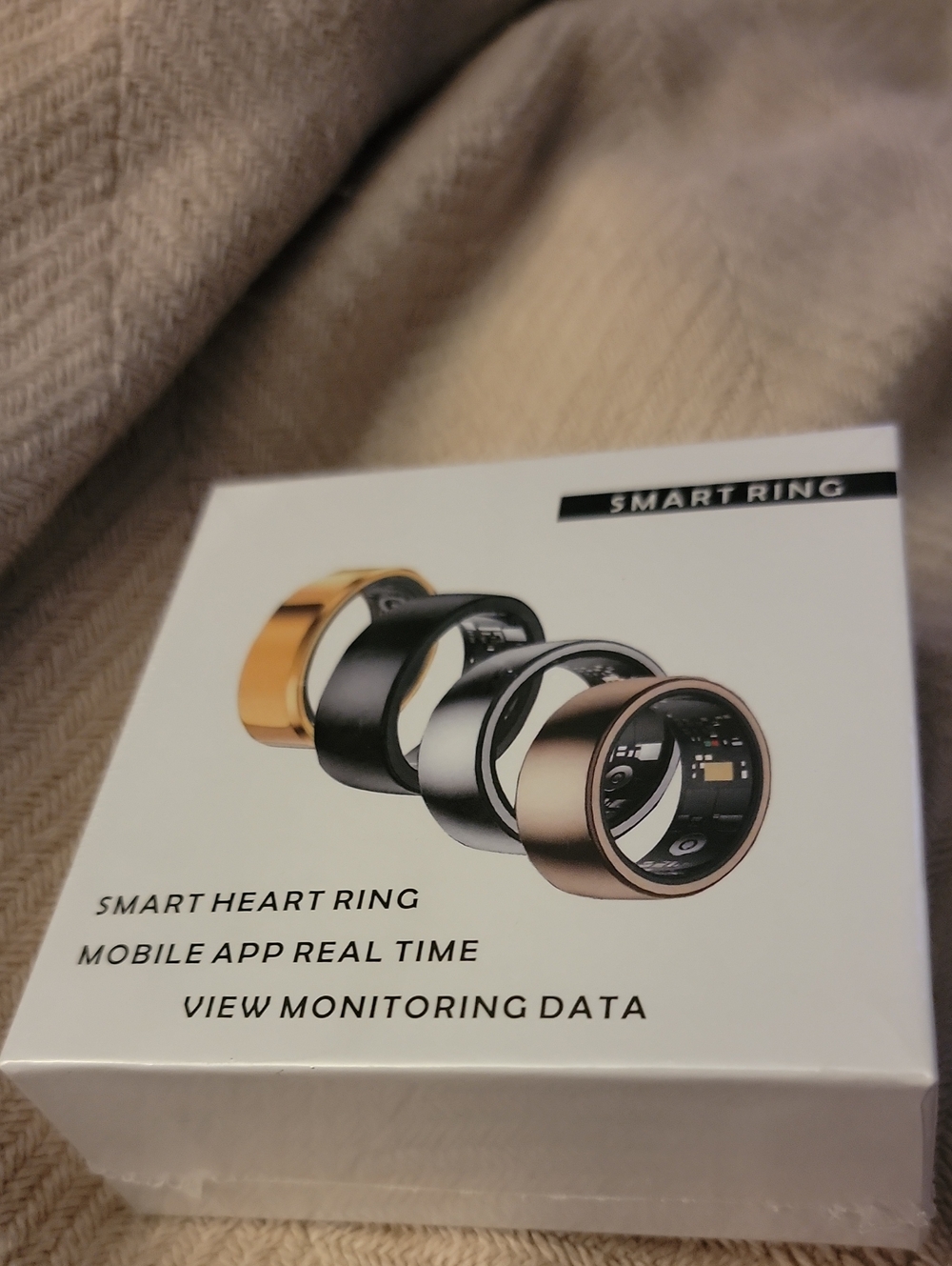 Smart Heart Ring - Black and Rose Gold Smart Wearable
